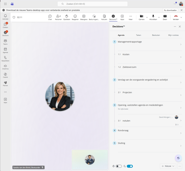 DecisionsTijdensTeamMeeting